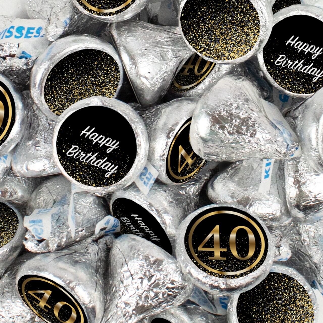 40th Birthday Candy Party Favors Chocolate Hershey's Kisses Bulk